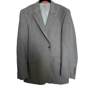 Tiglio Rosso Super 150 Wool Gray Blazer Sport Coat  Italy42R OldMoney Minimalist